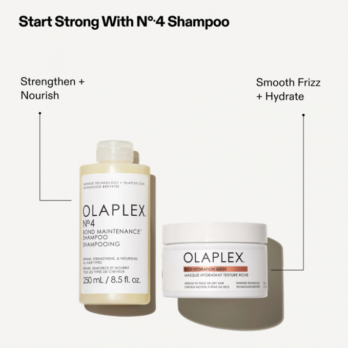 Olaplex - Pachet hidratare intensa par gros No.4 250ml + masca 200ml