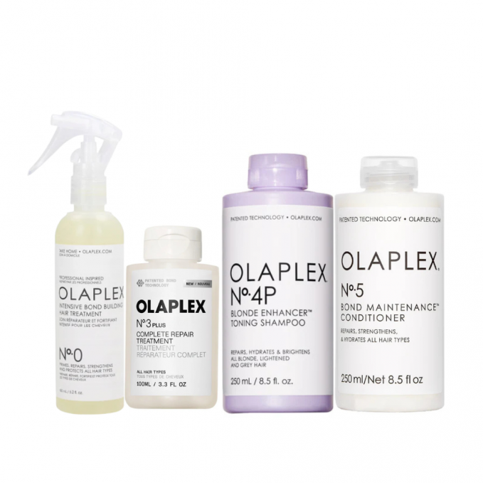 Olaplex - Pachet pre-tratament reparare si mentinere par blond No.0, No.3, No.4P, No.5