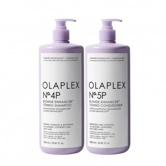 Olaplex - Pachet reparare par blond cu pigment violet No.4P (1L) + No.5P (1L)