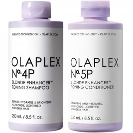 Olaplex - Pachet reparare par blond cu pigment violet No.4P, No.5P